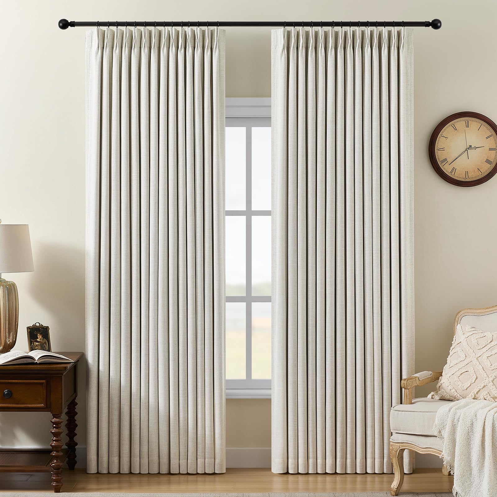 AUSSPVOCT Pinch Pleated Curtains