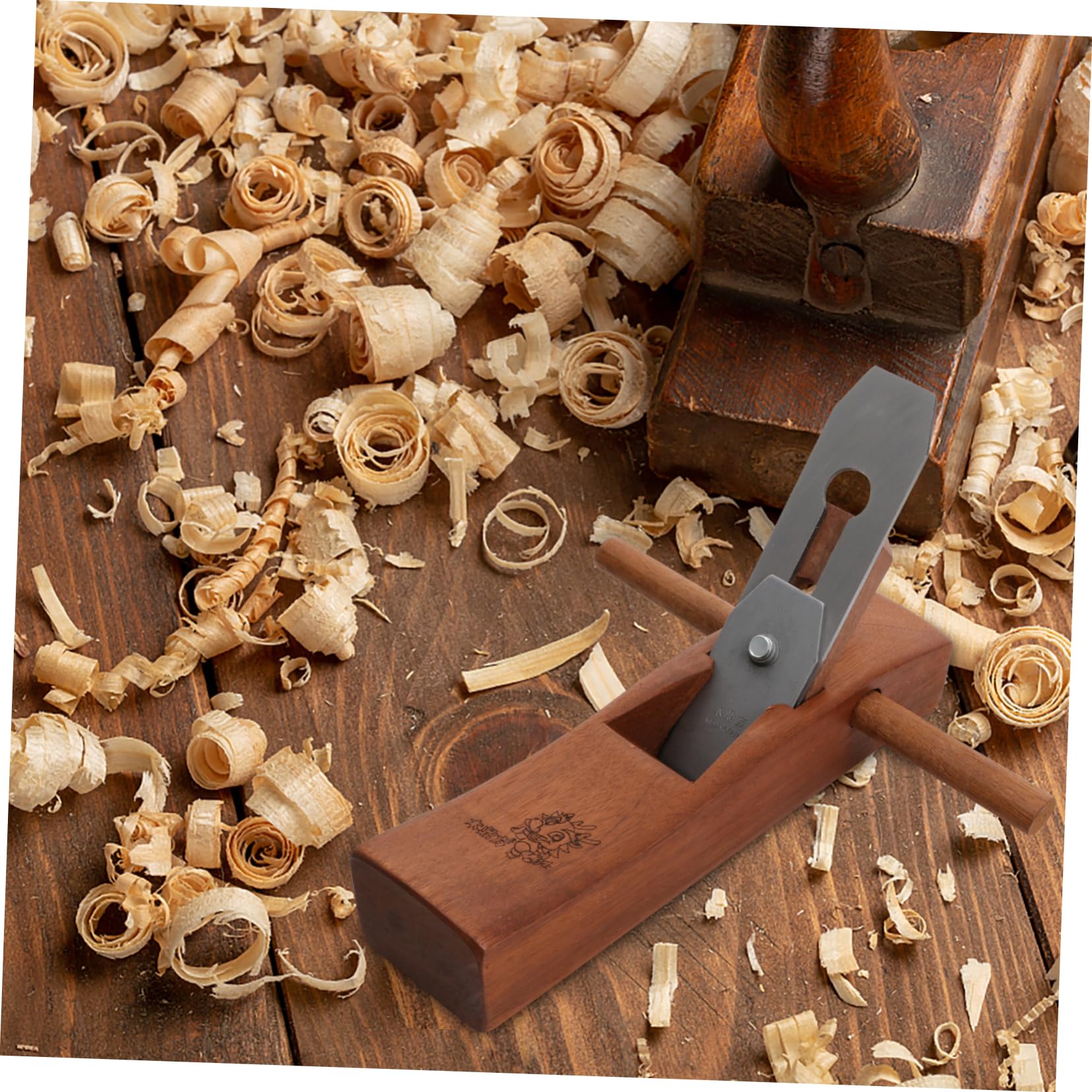Pialletto Manuale per Legno, Mini Pialla da Falegnameria | Corpo in Legno e Metallo, Uso Semplice, per Lavorazione del Legno, Utensile per Carpentieri