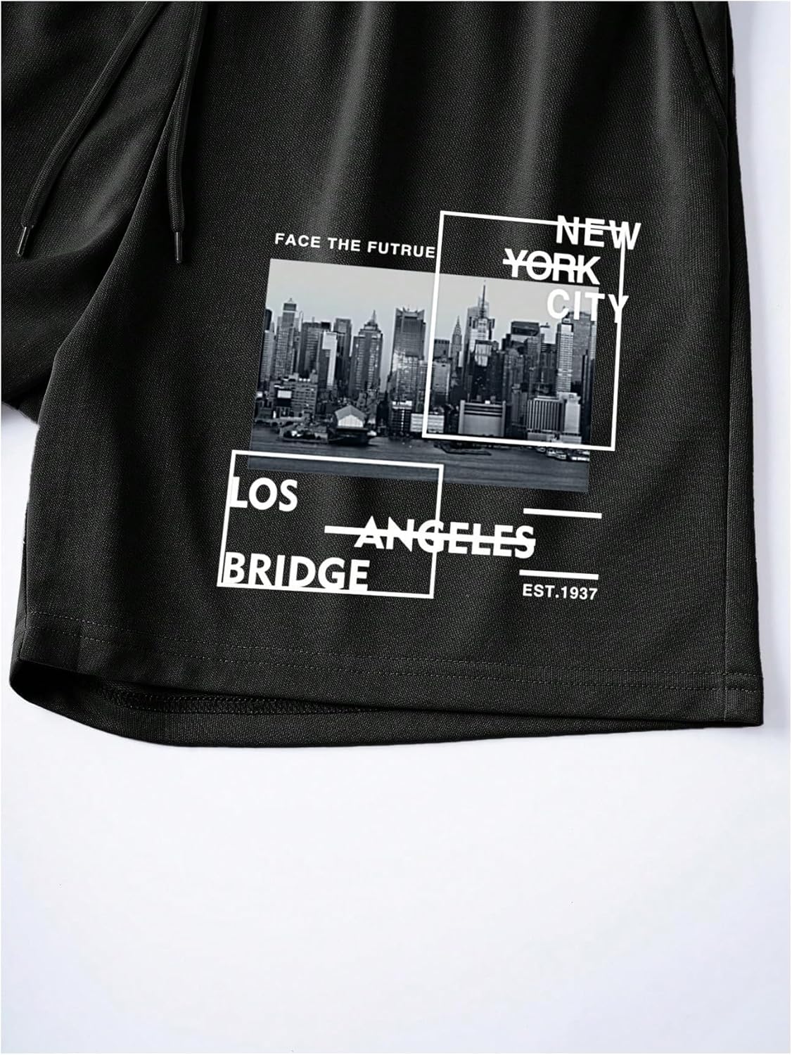 Men's Short Sets 2 Piece Crew Neck Novelty Graphic Tees & Shorts Tracksuits - Image 5