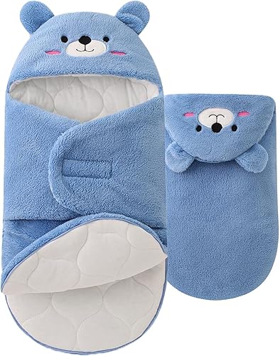 Manta de felpa para bebés, niños y niñas, linda manta de bienvenida para recién nacidos, manta de recepción suave esencial de 1 a 3 meses