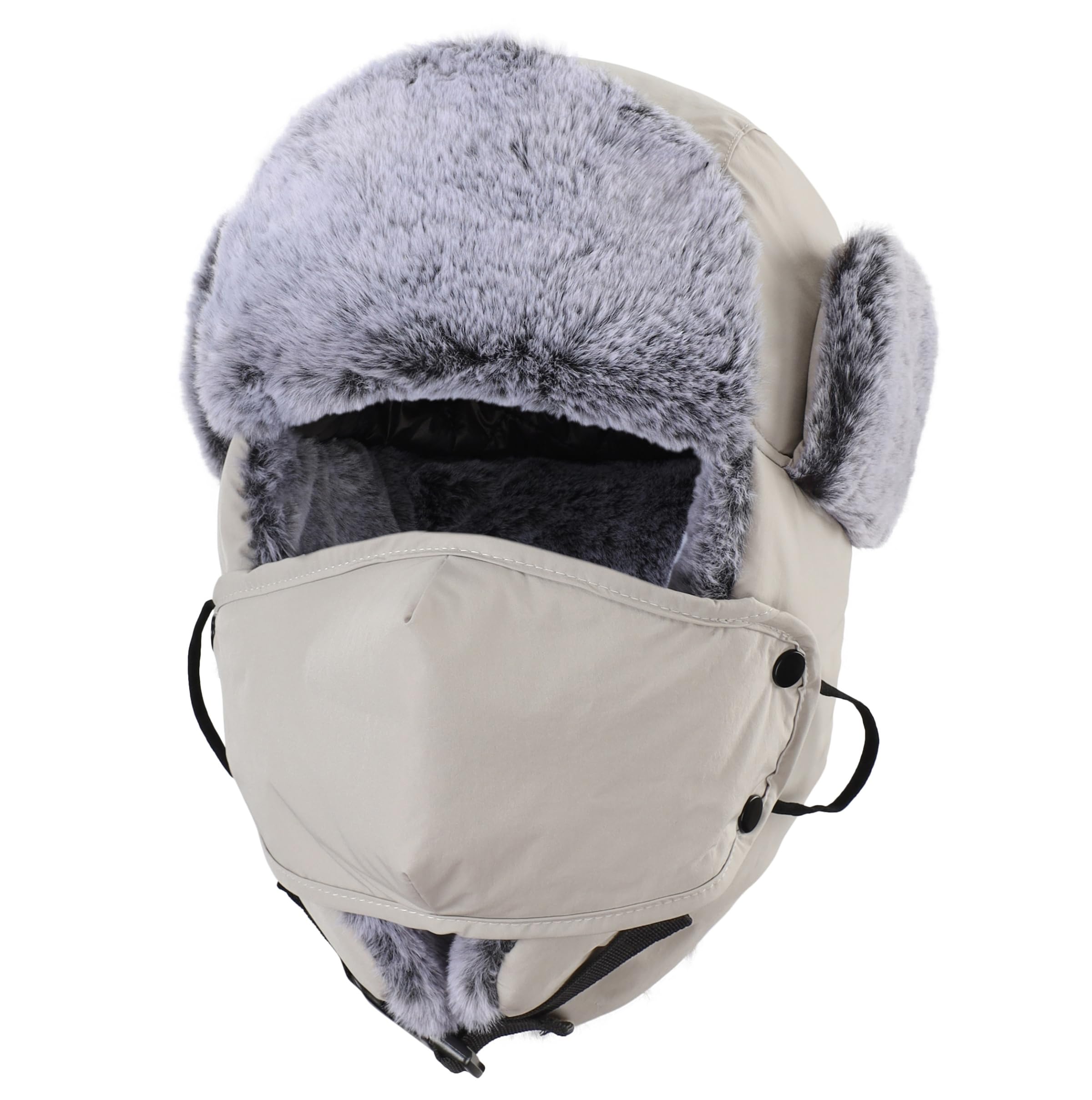 Connectyle Trapper Hat for Men Women Faux Fur Trooper Trapper Winter Hat with Ear Flaps Waterproof Ushanka Hunting