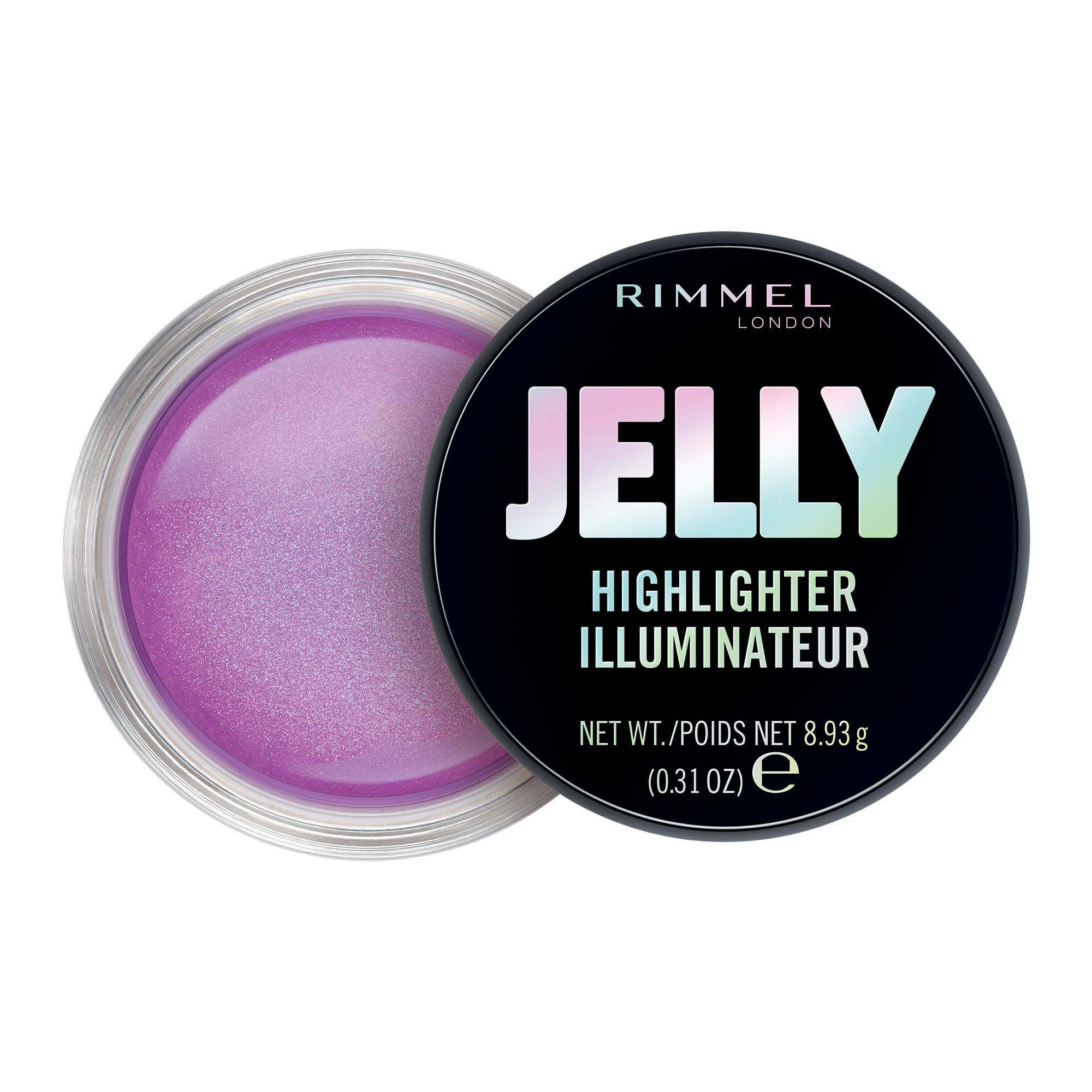 London Jelly Highlighter, Long-lasting and Water Based Bouncy Formula for Dewy Skin Look, 20 Candy Queen (Rose Gold), 7.75 ml