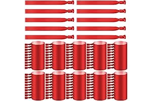 100 Pieces Cloth Event Wristbands in Vibrant Red