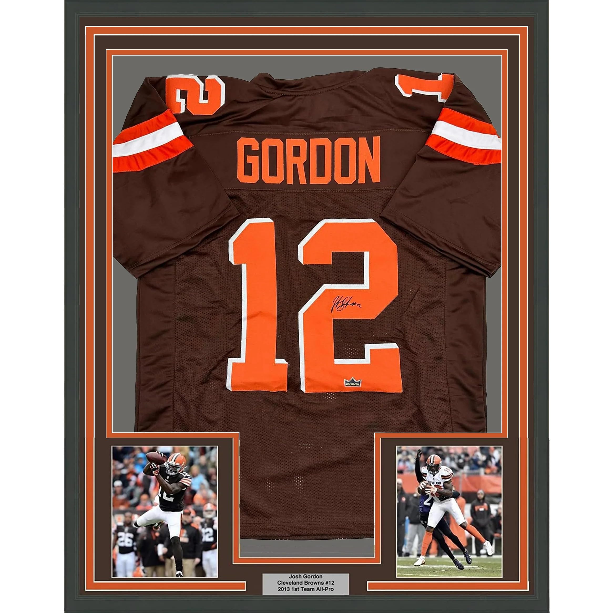 Framed Facsimile Autographed Josh Gordon 35x39 Cleveland Brown 