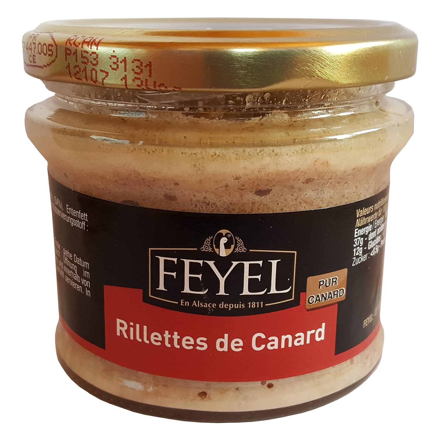 Bild von Feyel Entenrillettes in einem Glas