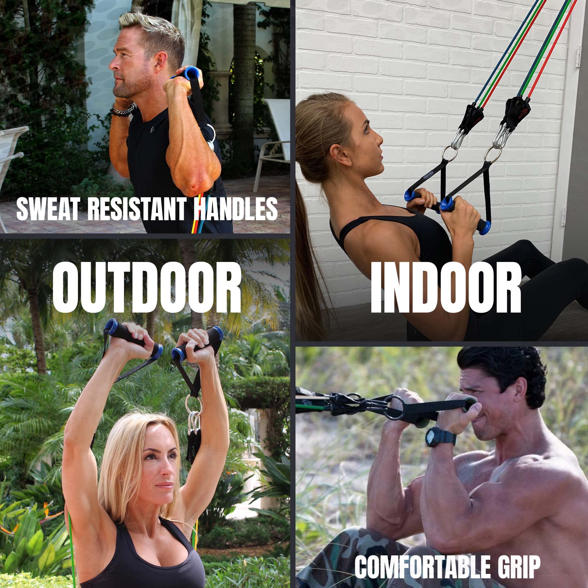 Bodylastics – hombre fuerte, apilable conjuntos de bandas de resistencia – Estos Top Notch en casa y de viaje gimnasios son nuestra mejor calidad ANTI-SNAP ejercicio tubos, resistente componentes: anclajes/asas/tobillo correas, ejercicio y recursos de for