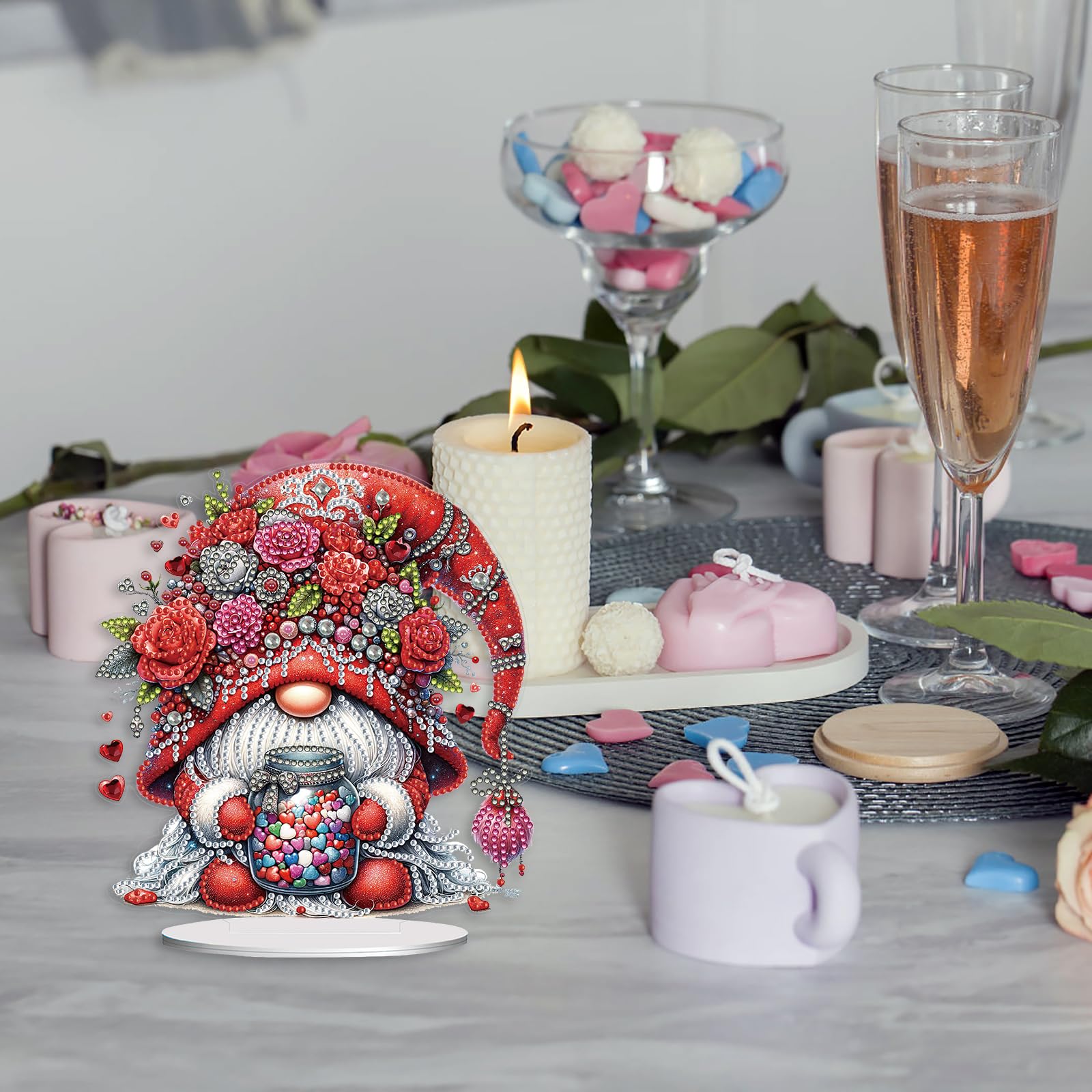 5D Diamond Art Tabletop Gnome Ornaments Kit - Image 7