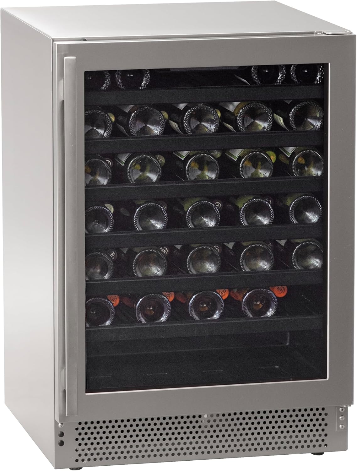 Marvel Northland Collection 24” Single Zone Undercounter Wine Refrigerator, 6 Full-Extension Wine Racks, Stores up to 49 Bottles of Wine, Indoor/Outdoor Rated