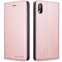 Vista 23 de QLTYPRI Funda para iPhone XR, funda de piel sintética de alta calidad, parachoques de TPU con soporte para tarjetas, atril, absorción magnética