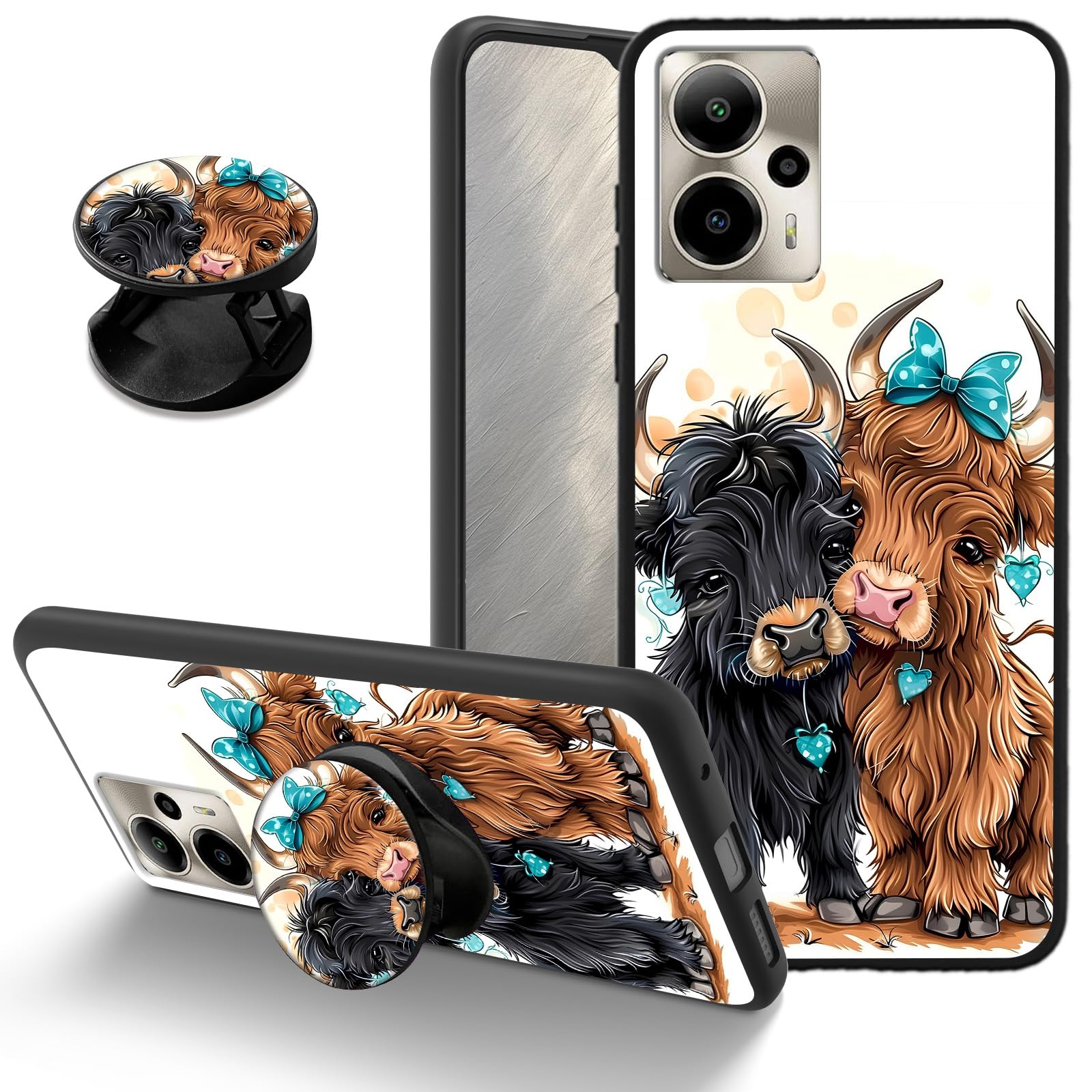 Soft TPU Phone Case for Cricket Outlast 5G 2024/AT&T Motivate pro 5G Magnetic, Slim Protective Cover with Kickstand, Drop Protection Shock-Absorbing