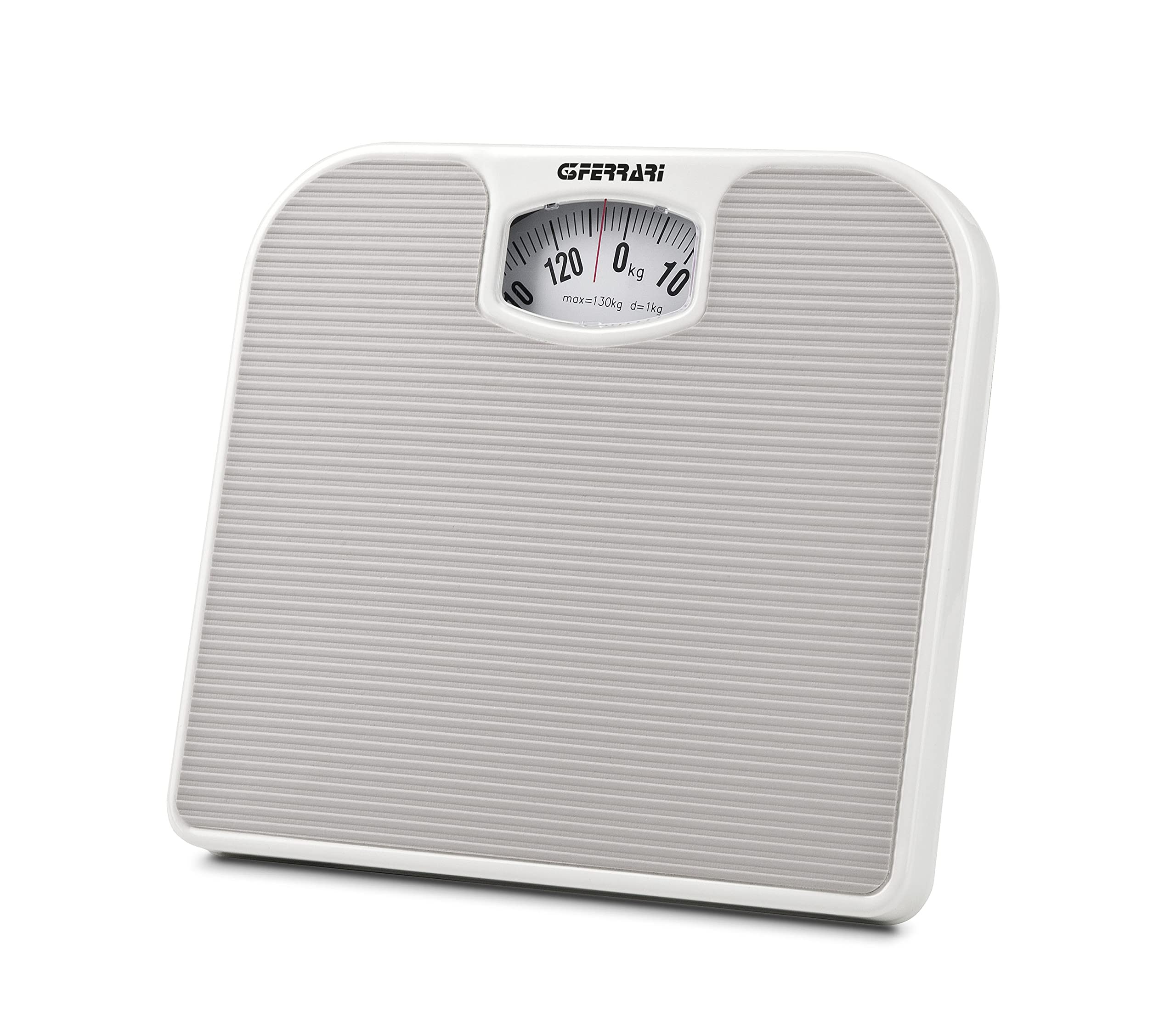 Pèse-personne mécanique G3 Ferrari - Design vintage gris, 130 kg