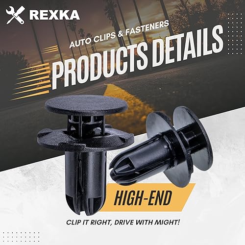 Miniatura 3 de Rexka 25 piezas de guardabarros tipo empuje de sujeción de clip de retención compatible con Hyundai Kia 86595-2T500 Accent, Azera, Elantra, Equus,