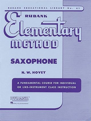 Amazon Rubank Elementary Method Saxophone Rubank Educational