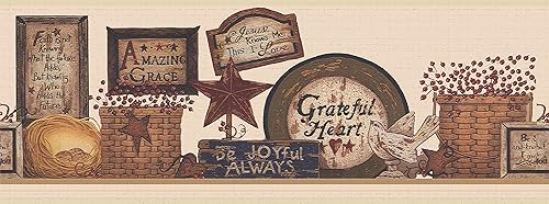 Miniatura 5 de Dundee Deco Papel tapiz para despegar y pegar, DDAZBD9172, diseño retro de borde de pared, diseño retro, 15 pies x 7 pulgadas (15.0 ft x 7.0 in),