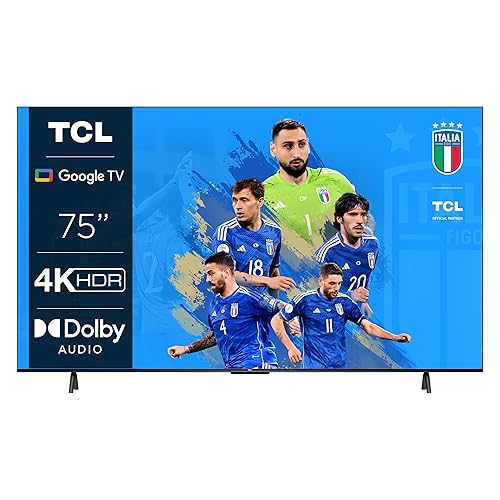 Immagine del prodotto TCL 75P639 TV 75”, 4K HDR, Ultra HD, Google TV con Design senza Bordi