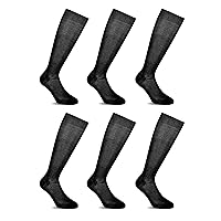 LANCETTI - 6 Paia di Calze Classiche Eleganti e Lunghe per Uomo in Pregiato Cotone Filo di Scozia