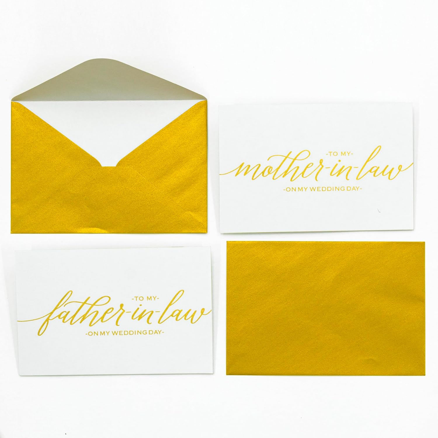 Confetti! Set of 2 Wedding Day Card for My In-Law – To Mother in law and Father father in law On My Wedding Day Card – Wedding Day Card Set Confetti! Set of 2 Wedding Day Card for My In-Law – To Mother in law and Father father in law On My Wedding Day Card – Wedding Day Card Set