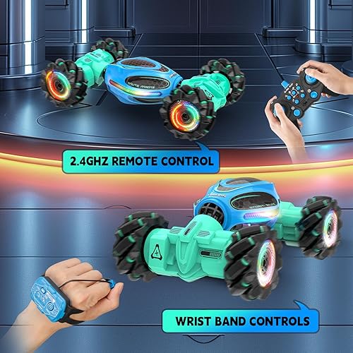 Miniatura 2 de Auto a control remoto para niños  Autos RC para niños de 4 a 12 años, con detección de gestos RC Stunt Drift Car para niños, juguetes de 4, 5, 6, 7,