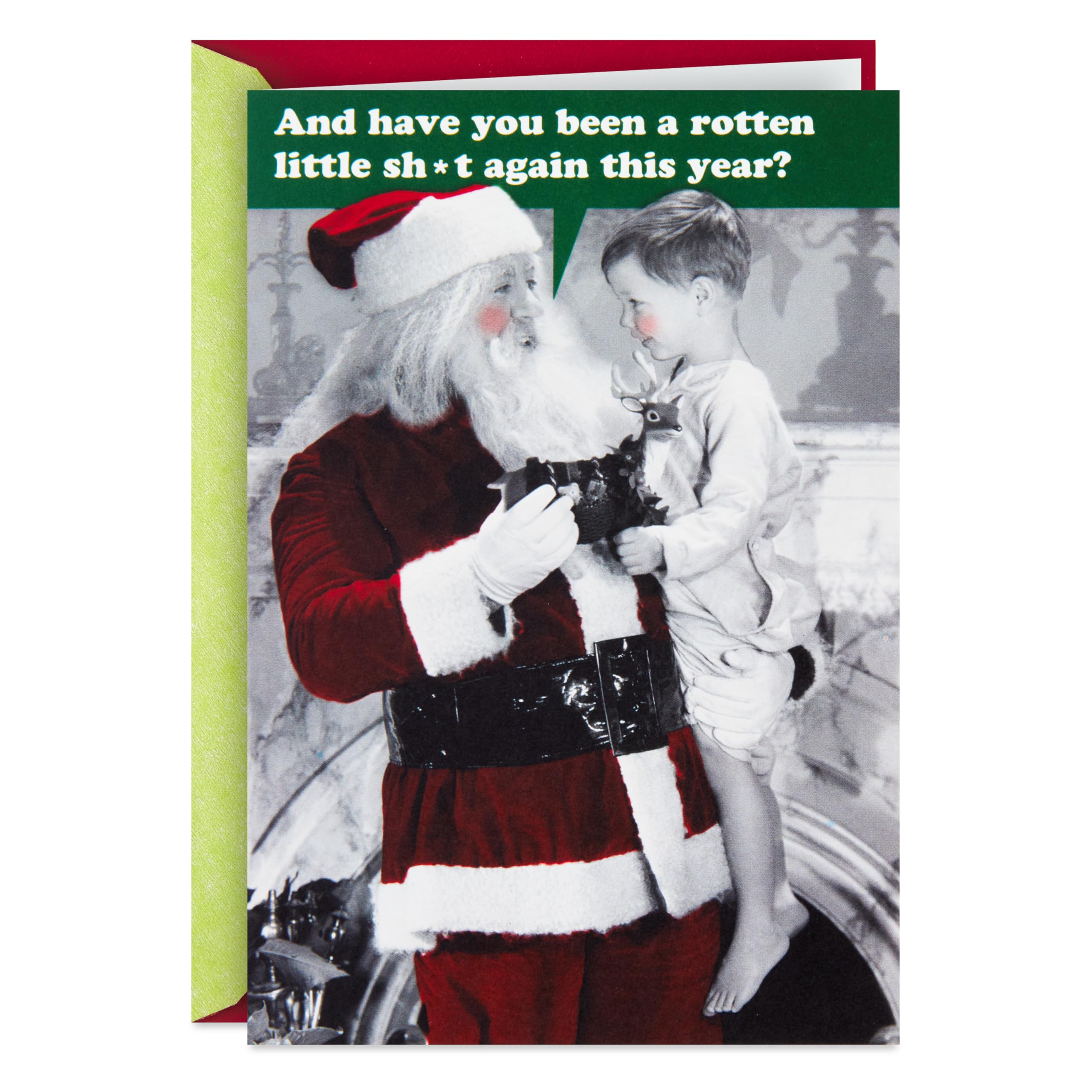 Hallmark Shoebox Funny Christmas Card (Naughty-Lister)