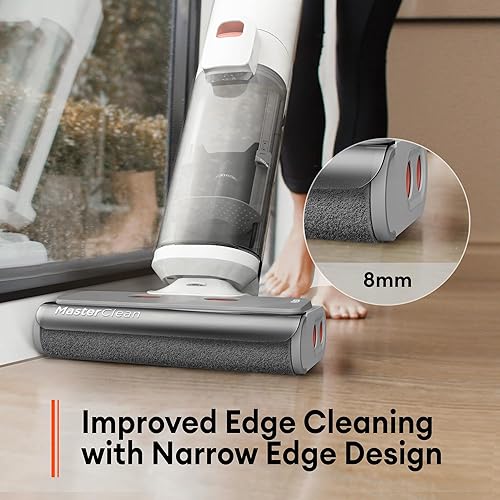 Miniatura 7 de Ultenic AC1 - Aspiradora inalámbrica en seco y húmedo, combo de trapeador con autolimpieza, tiempo de funcionamiento de 45 minutos, potente succión
