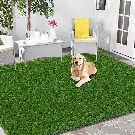 HEBE Artificial Turf Rug Grass Mat 3'x5' Fake Grass Pad for Dogs with Drainage Holes