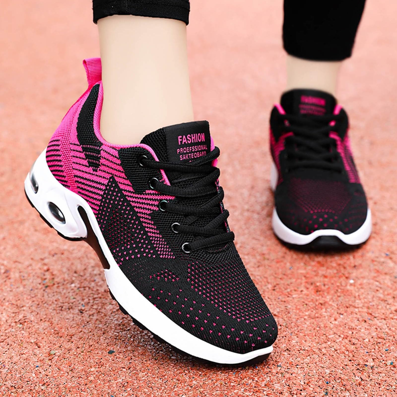 Baskets orthopédiques pour Femmes, Chaussures de Marche avec Soutien de la voûte Plantaire, Chaussures décontractées en Respirante avec Coussin d'air