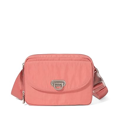 Baggallini Coastal Flip Lock Sling Handbags Terracotta, Nylon