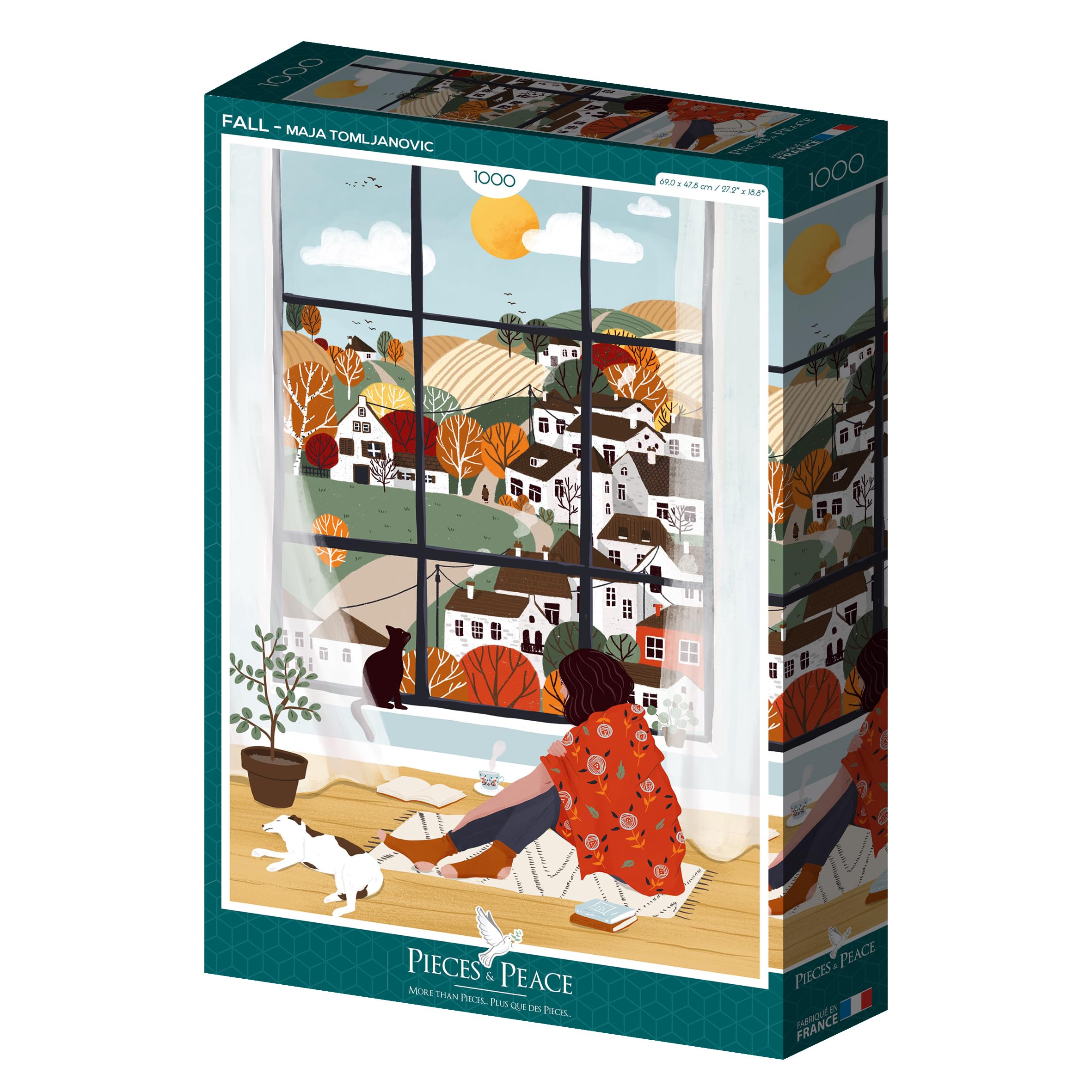 Pieces & Peace Puzzle de otoño (1000 piezas), multicolor