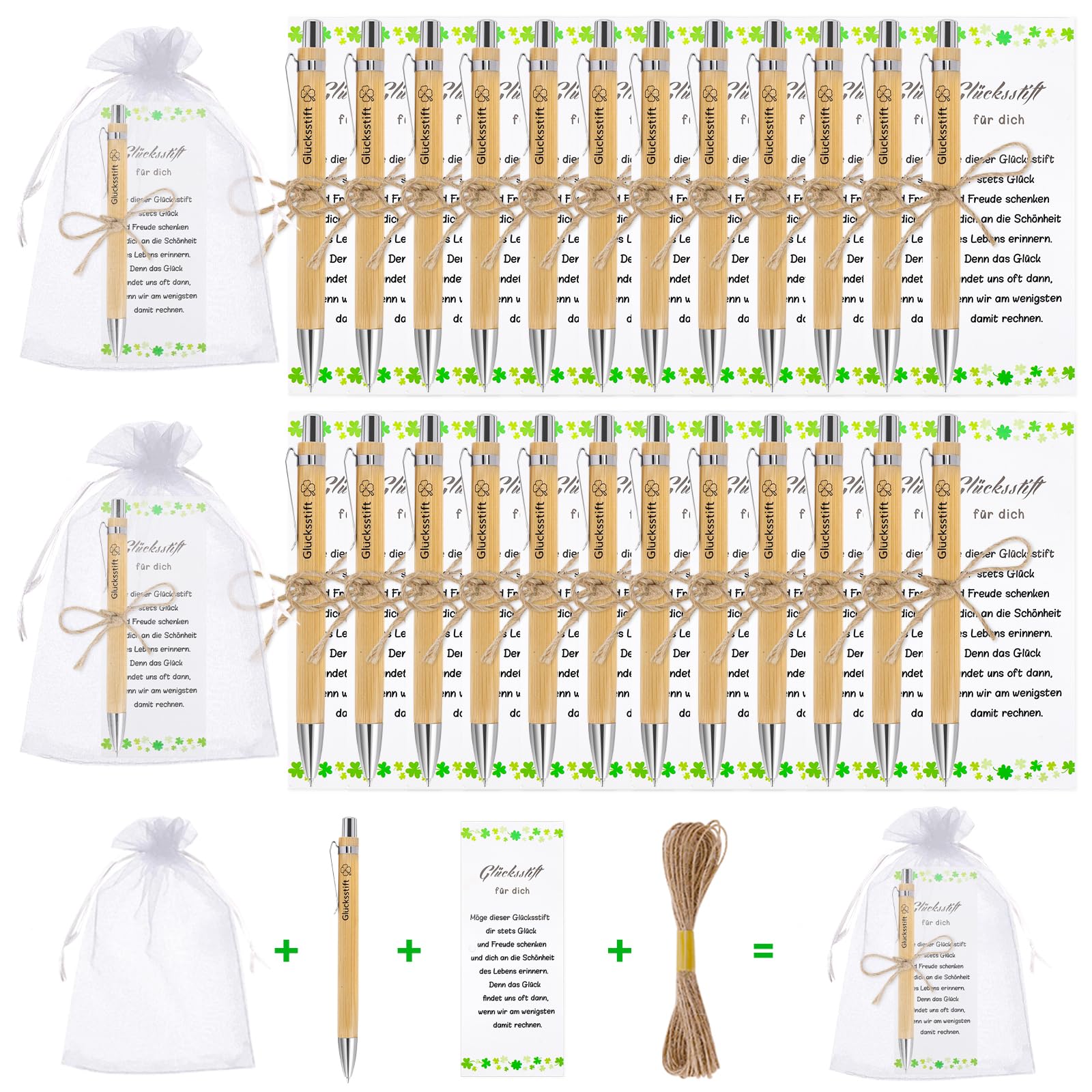GADITIEK 30 Sets Glücksstifte, Abschiedsgeschenke für Kollegen, Dankeschön Geschenke