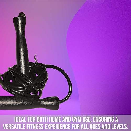 Miniatura 6 de Cuerda de saltar de velocidad para todas las edades, sin enredos, cable rápido, ideal para ejercicios en casa, cardio, boxeo y entrenamientos