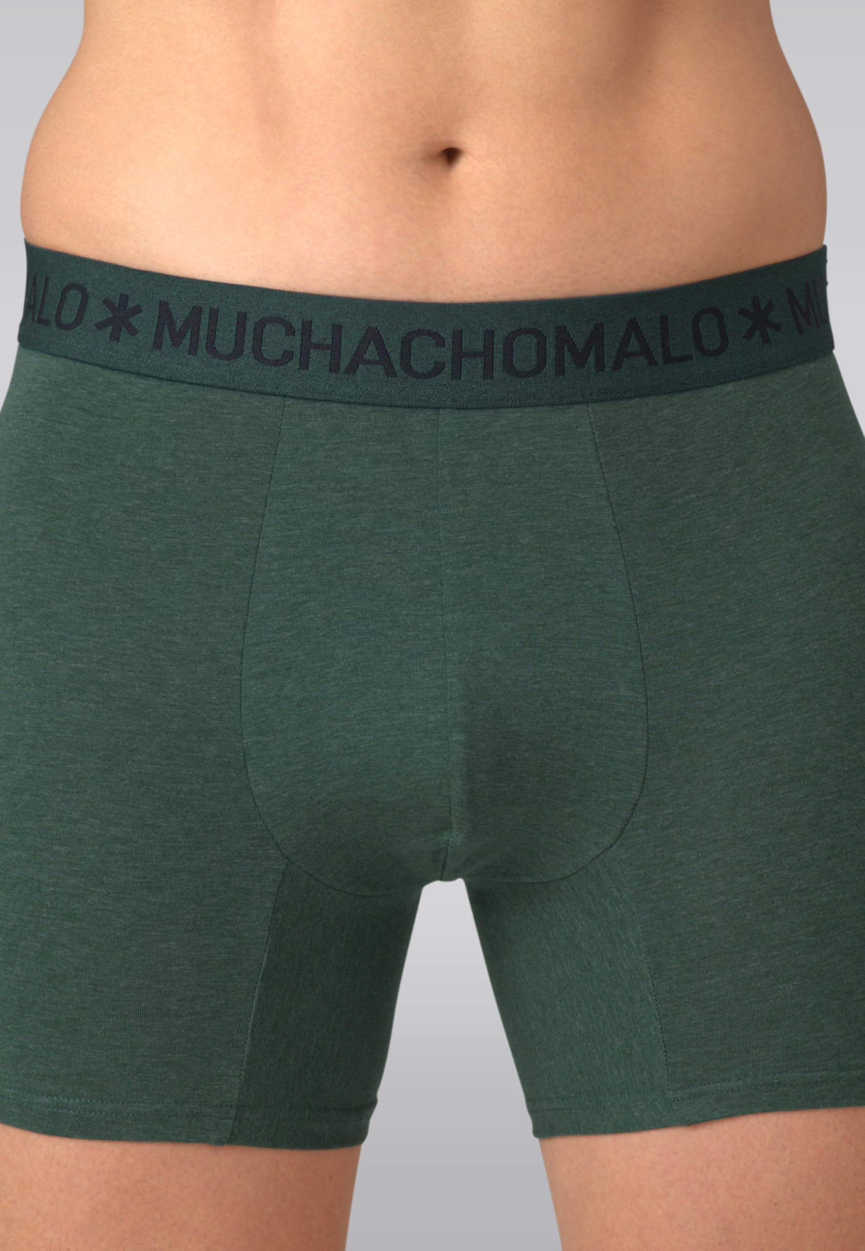Muchachomalo Calzoncillos para Hombre, Ropa Interior Lisa de Algodón para Hombre, Pack de 3 Unidades, Bóxers Lisos de Corte Clásico con Cintura Elástica