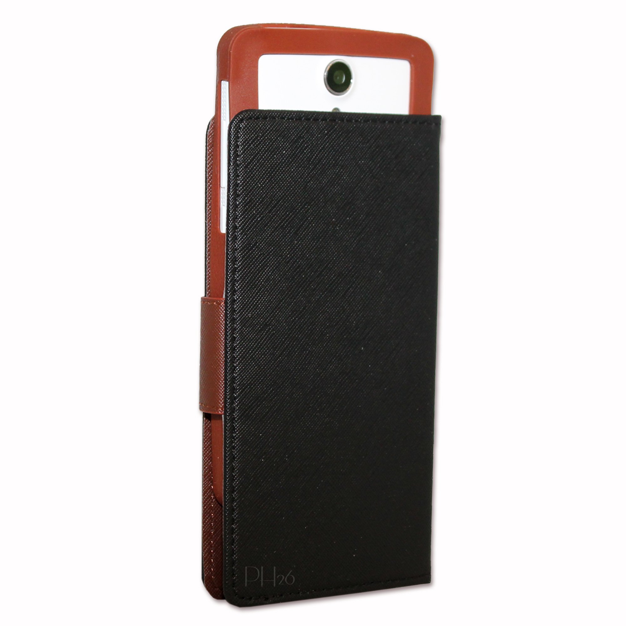 Sconosciuto PH26® - Custodia a Portafoglio per Alcatel One Touch Idol 3