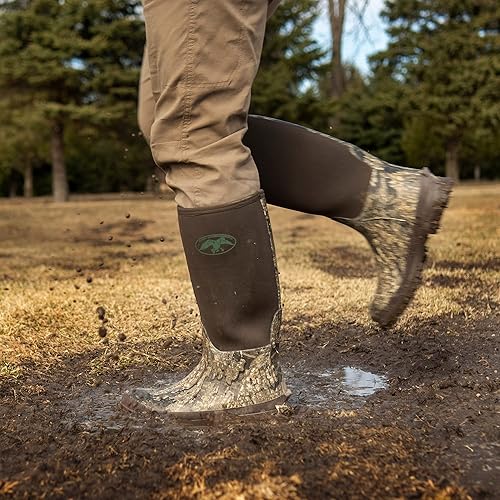 Miniatura 8 de Duck Commander - Botas de caza de goma para hombre de Hot Shot Material duradero de goma y neopreno Botas impermeables para exteriores Botas de