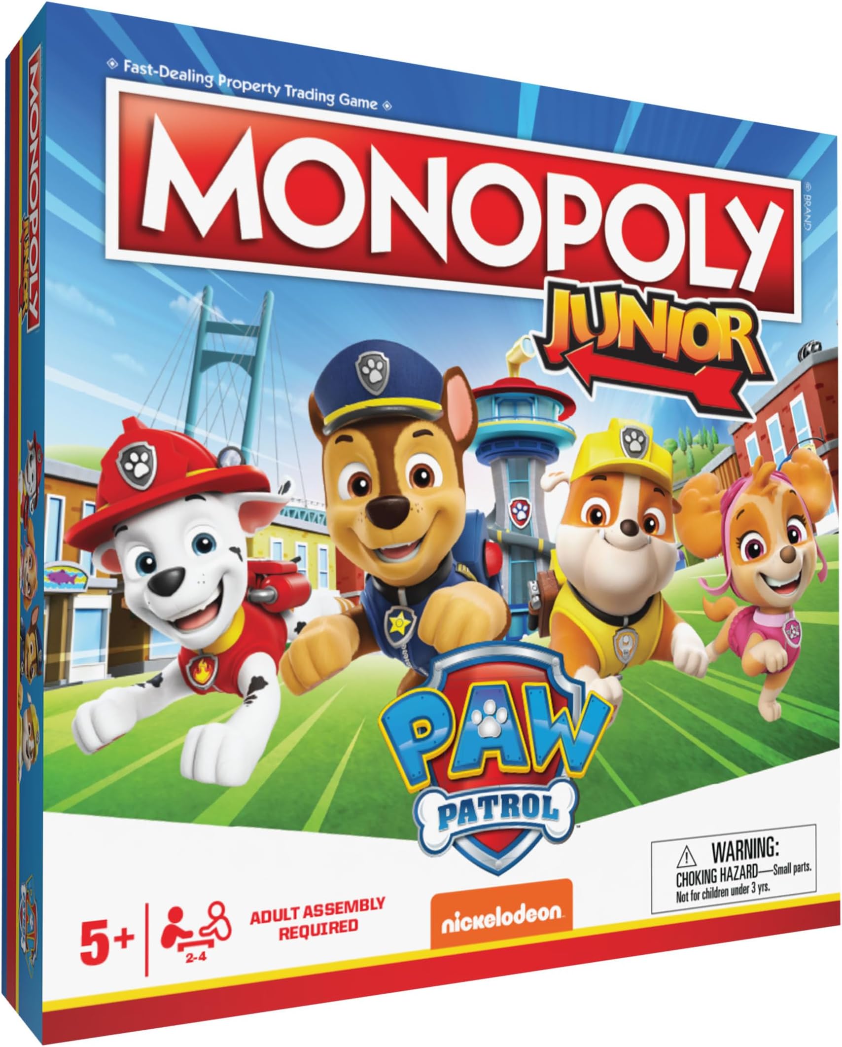MONOPOLY JR: PAW PATROL Board Game, 2-4 Players | Chase, Marshall, S...