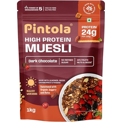 Pintola High Protein Muesli Dark Chocolate 1kg