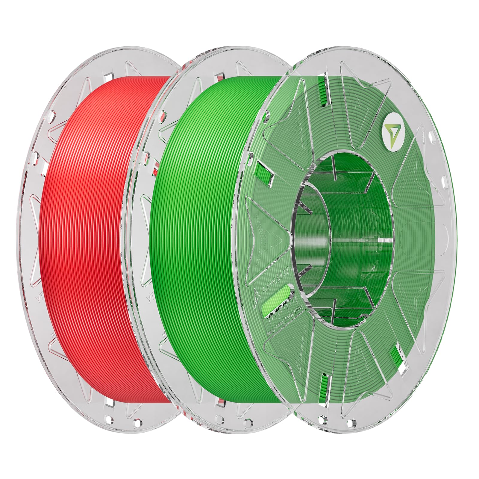 Creality Hyper RFID PLA Filament 1.75mm 2KG, Red &amp; Green, 2-Pack