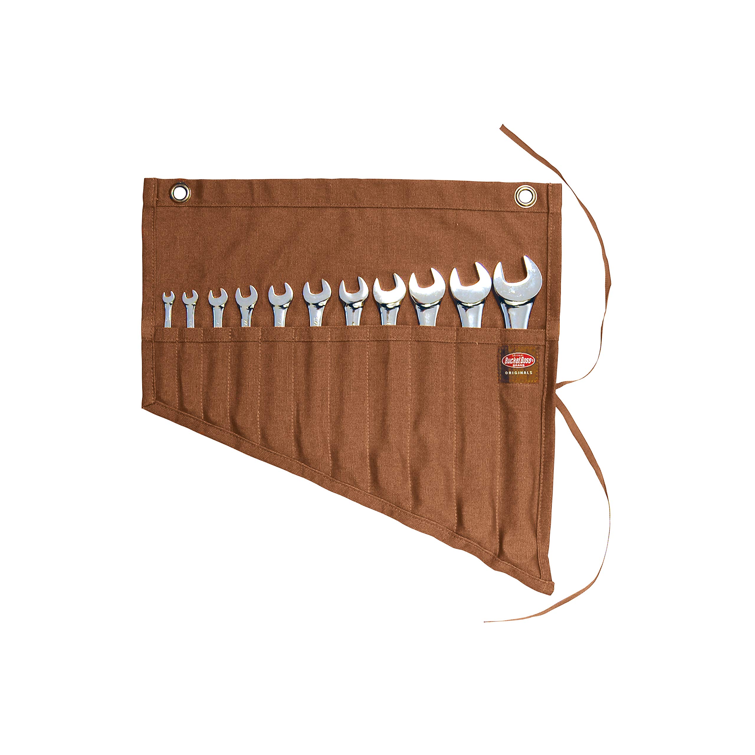 Bucket BossWrench Roll, Tool Bags - Original Series (70003), Brown