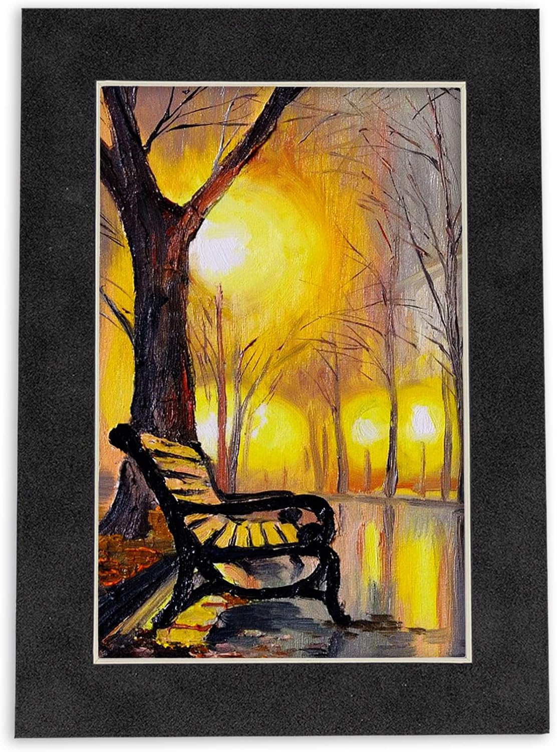 Poster Palooza 16x20 Mat Bevel Cut for 11x14 Photos - Acid Free Dark Grey Suede Precut Matboard - For Pictures, Photos, Framing - 4-ply Thickness