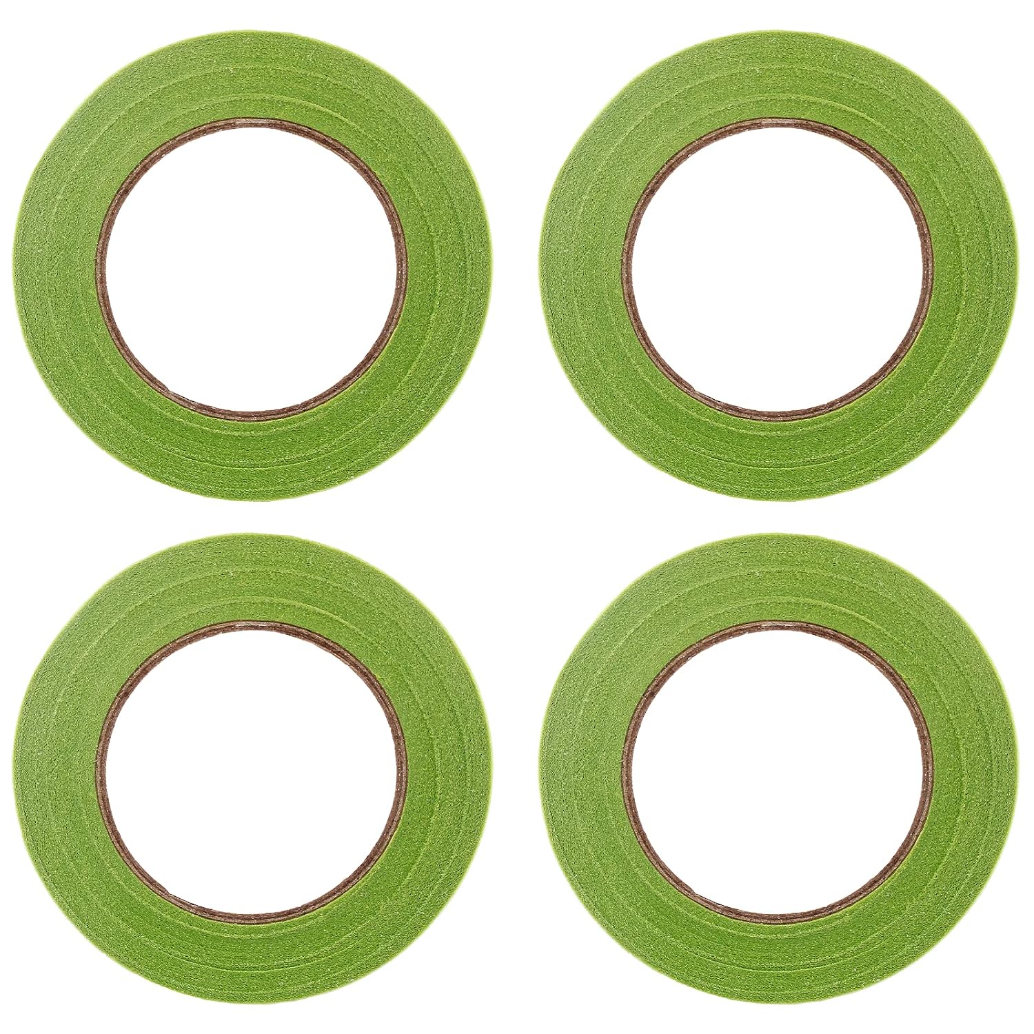 4 Rolls Grass Green Floral Tapes, 1/2 Inch Wide 30Yards/ Roll Floral Stem Wrap Tapes Waterproof Florist Tape for Bouquets Wrapping and Crafts