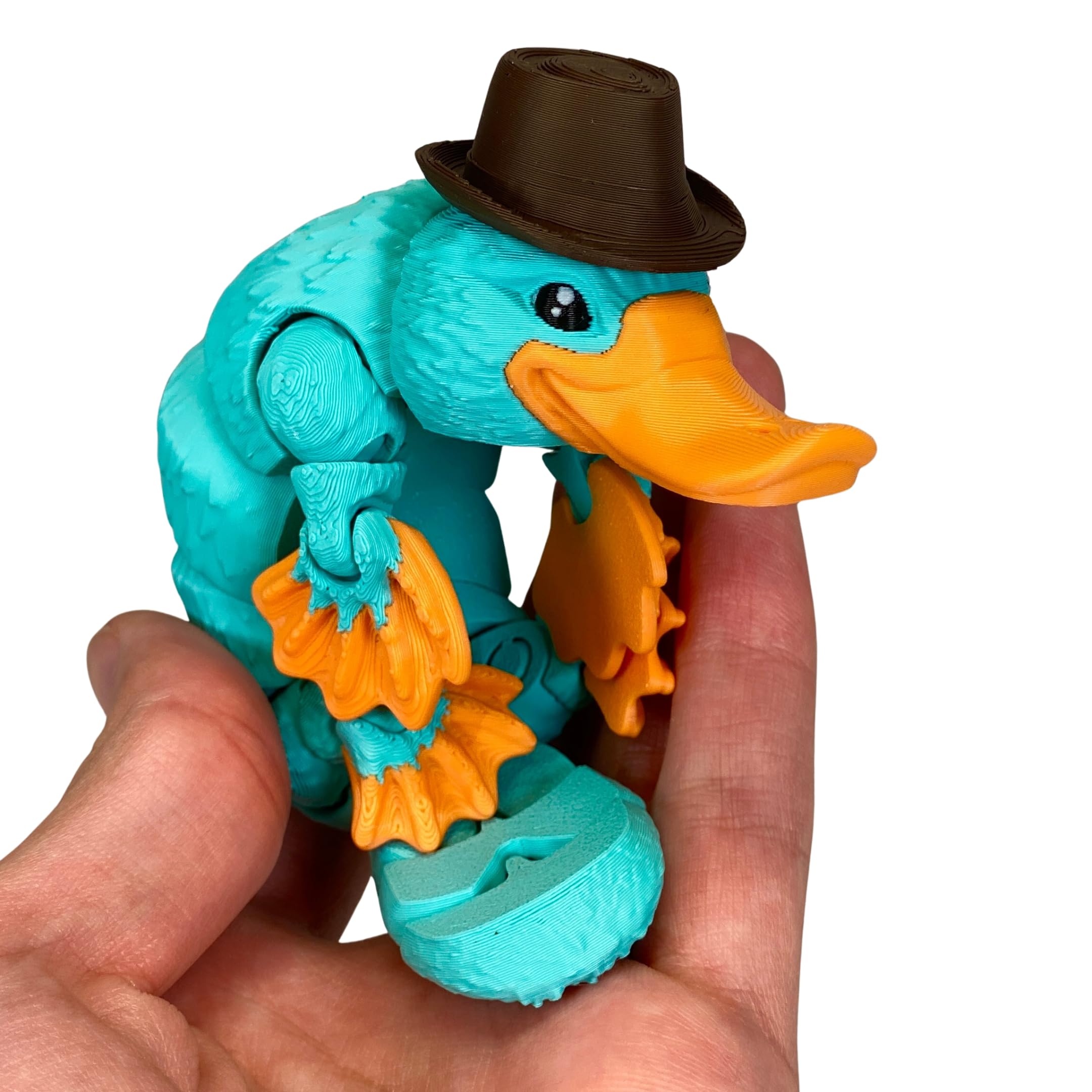 Amazon.com: Azata Teal Detective Platypus Toy - 7 Inch Poseable