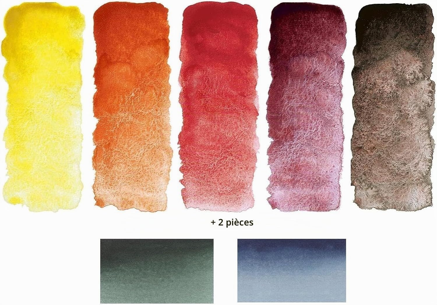 Schmincke Horodam Super Granulation aquarelles Extra-Fines 5 x 1/2 Godets + 2 x 1/2 Extra-Fines
