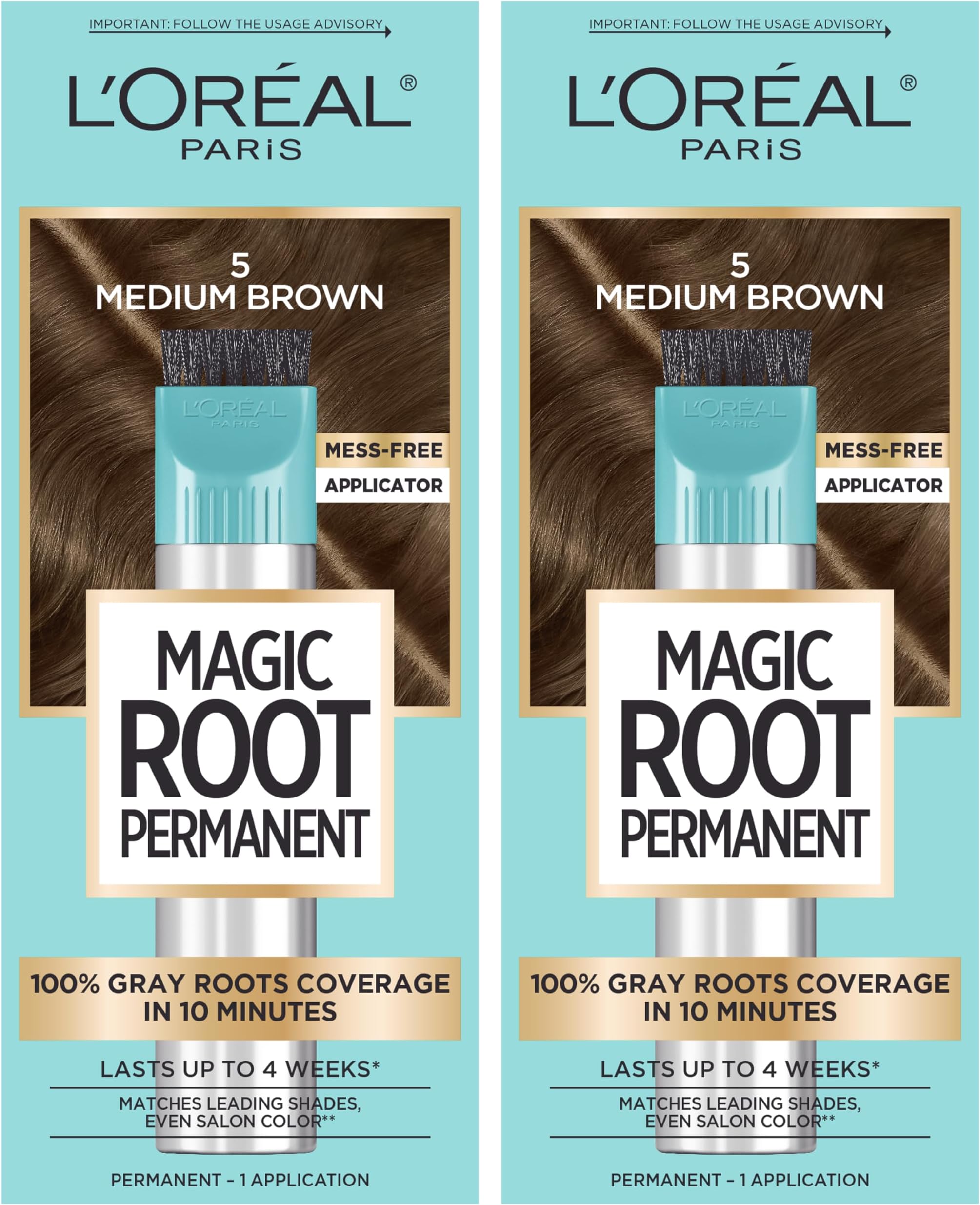 L’Oréal Paris Root Rescue Medium Brown 5 2PK