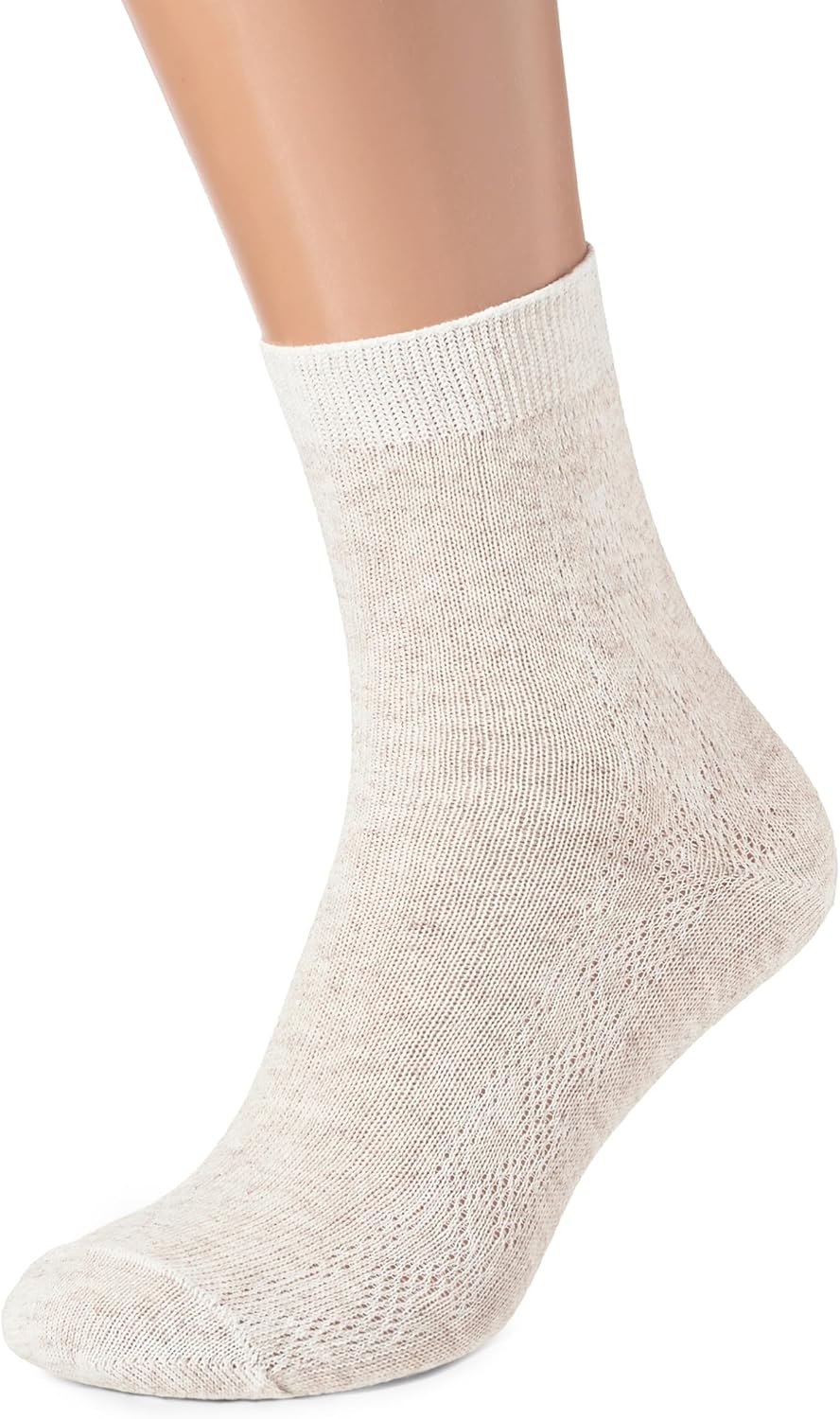 Thin Breathable Organic Linen Socks for Women, Pack of 3 (Medium) - Image 3