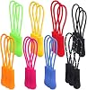 40 Pieces Zip Extension Pulls with Tags for Clothes, Backpacks, Traveling Cases, Handbags, Purses, and Tents