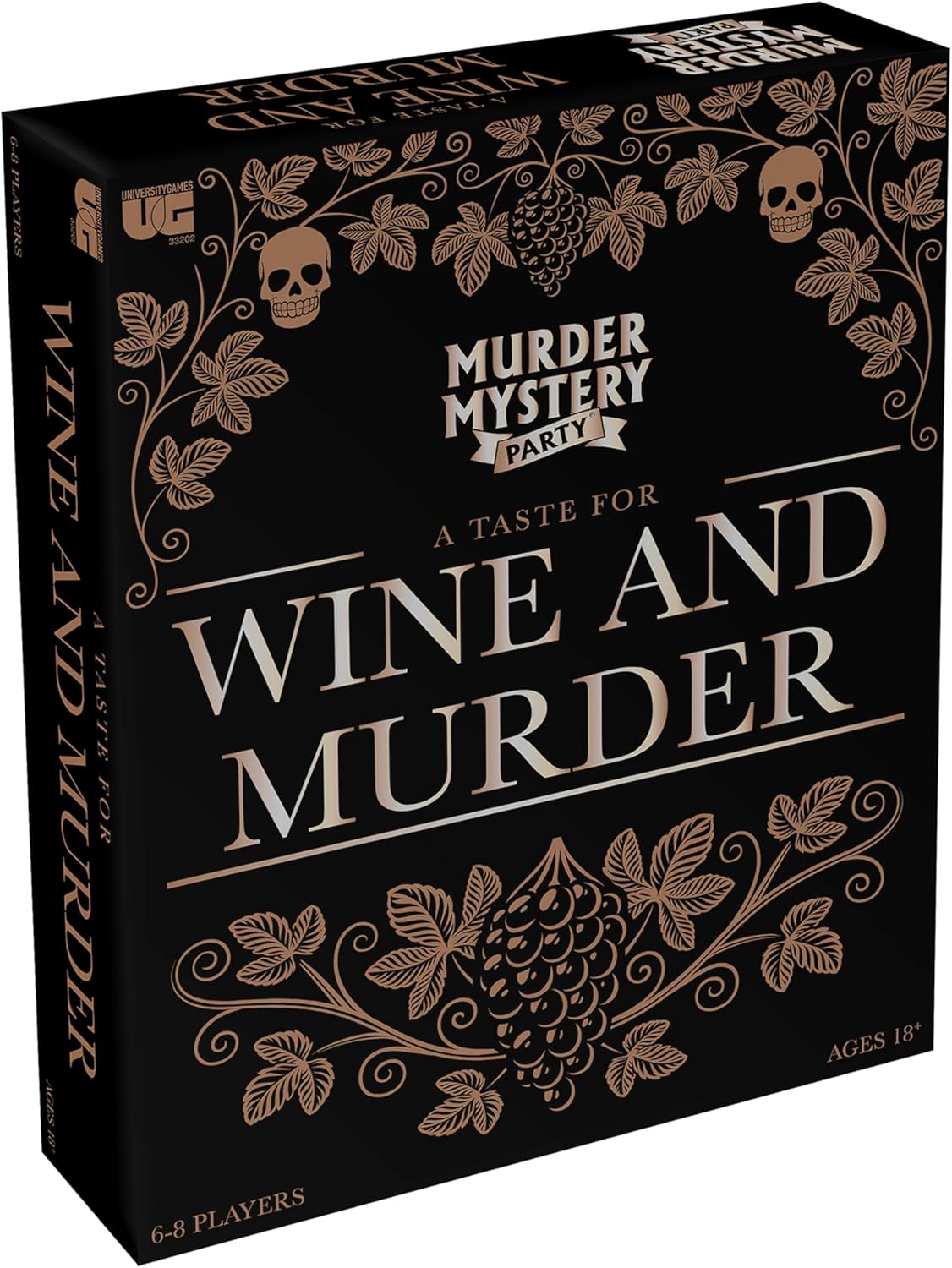 Murder Mystery Party A Taste for Wine & Murder – Murder Mystery Dinner Party Game for Adults – Interactive Crime Solving Role Play Game Night Kit with Invitations & Clues – Ages 16+