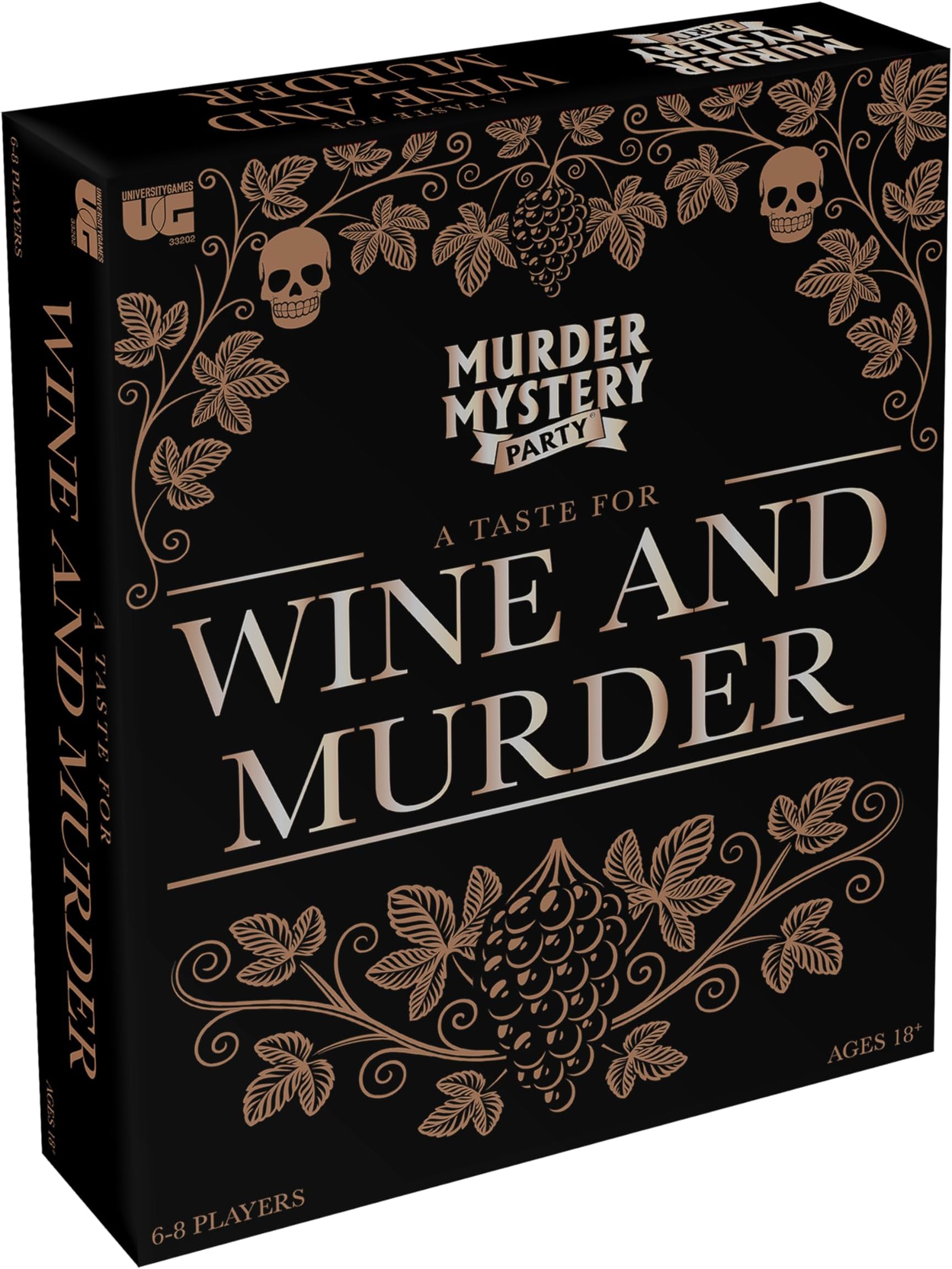 Murder Mystery Party A Taste for Wine & Murder – Murder Mystery Dinner Party Game for Adults – Interactive Crime Solving Role Play Game Night Kit with Invitations & Clues – Ages 16+