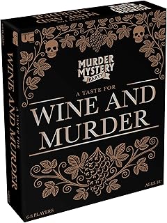 Murder Mystery Party A Taste for Wine & Murder – Murder Mystery Dinner Party Game for Adults – Interactive Crime Solving Role Play Game Night Kit with Invitations & Clues – Ages 16+