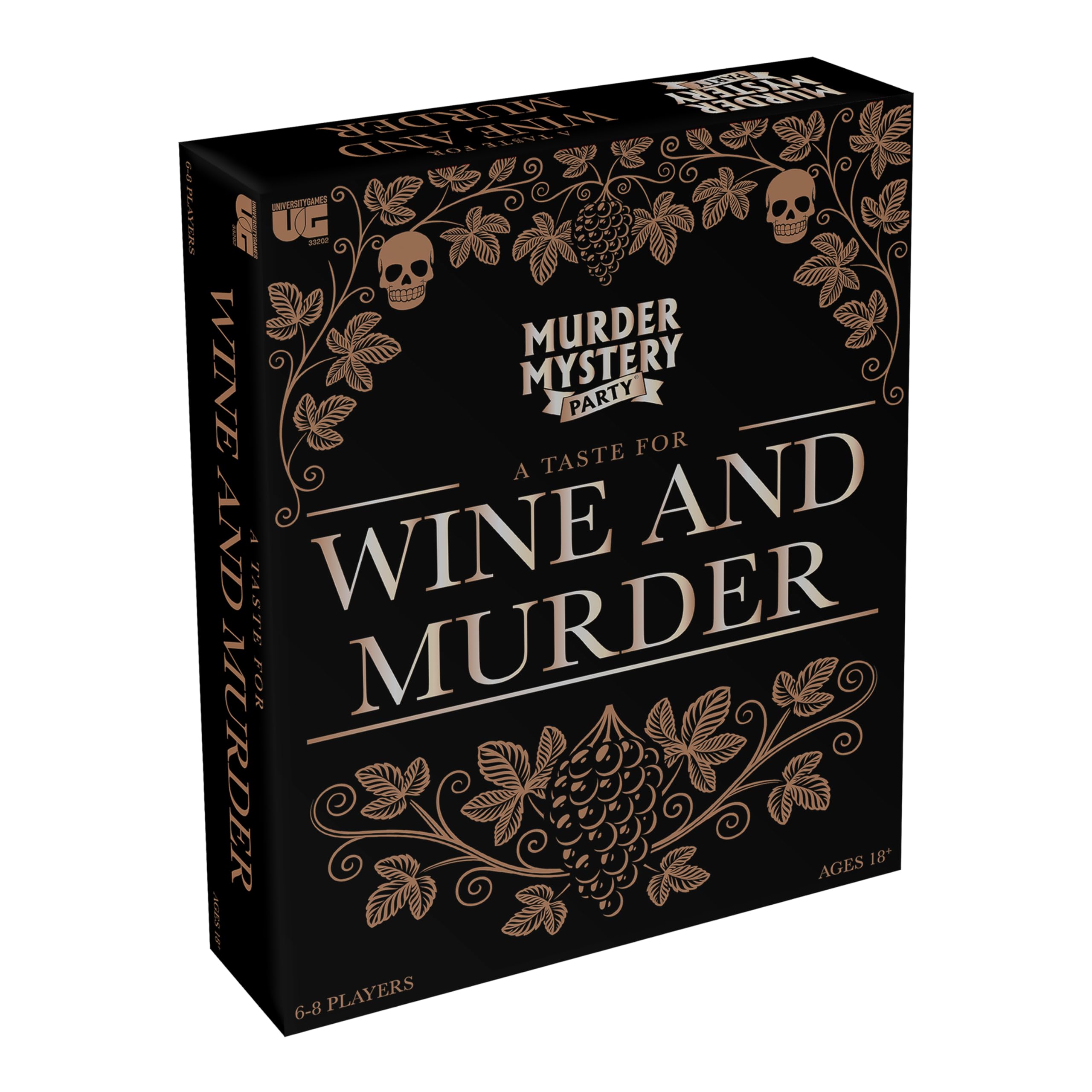 Murder Mystery Party A Taste for Wine & Murder – Murder Mystery Dinner Party Game for Adults – Interactive Crime Solving Role Play Game Night Kit with Invitations & Clues – Ages 16+
