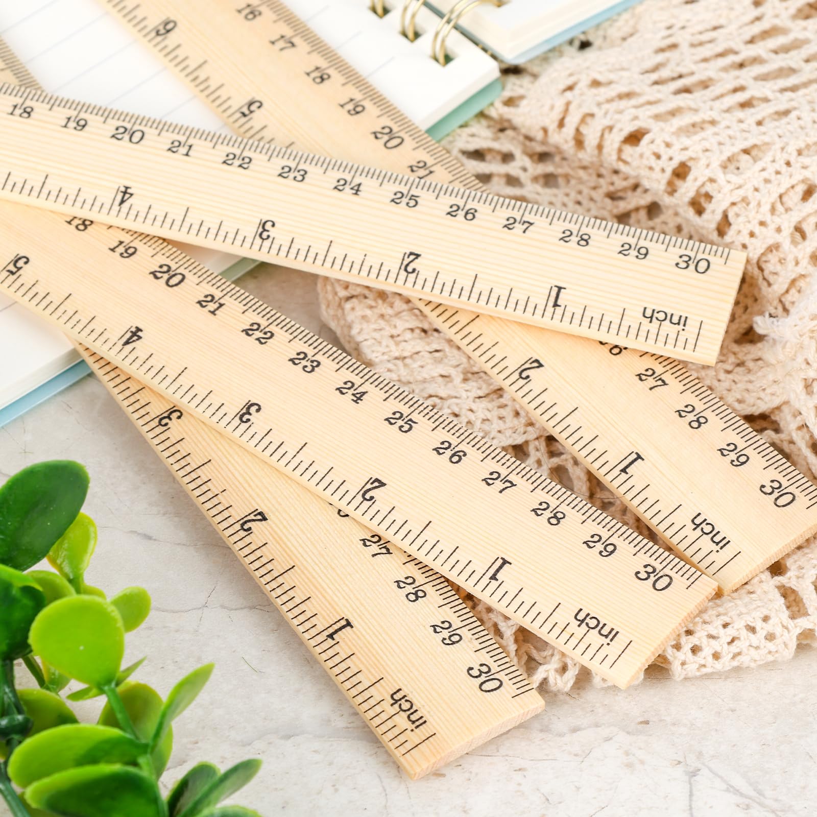Wooden Rulers Bulk Pack 60 Pack Wooden Rulers - 12 Inch Bulk Rulers For ...