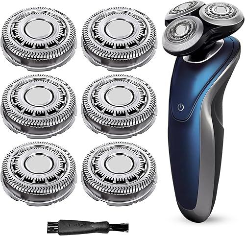 Cabezales de repuesto, compatibles con cabezales de repuesto Philips Norelco serie SH60 6000, cabezales de repuesto SH60, 6 unidades